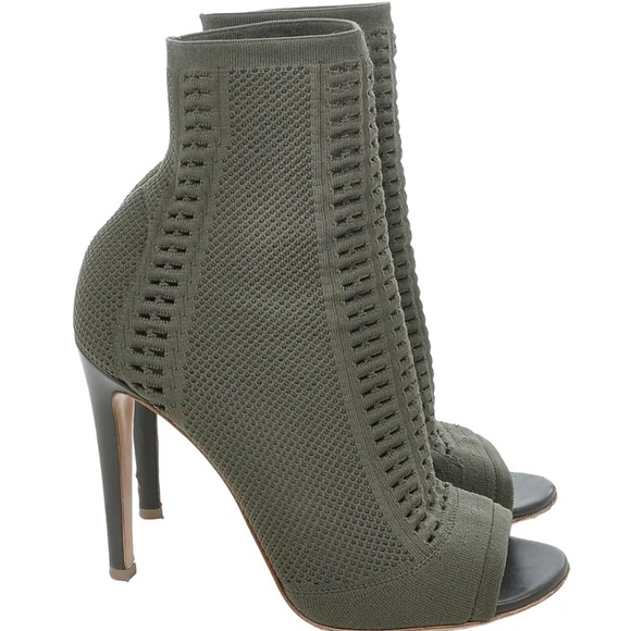 Anne Michelle Olive High Heel Booties - Picture 2 of 9